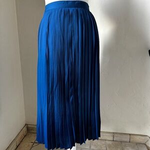 ModCloth Blue Pleated Midi Skirt - Size XL